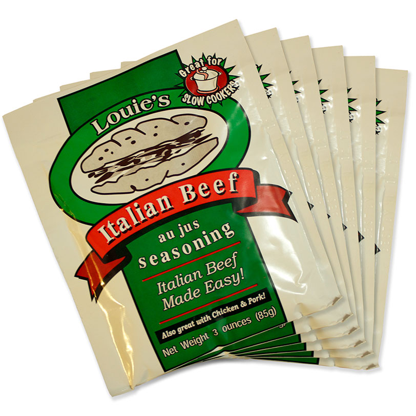 Louie's Italian Beef Au Jus Seasoning 63oz packages Louie's Seasoning