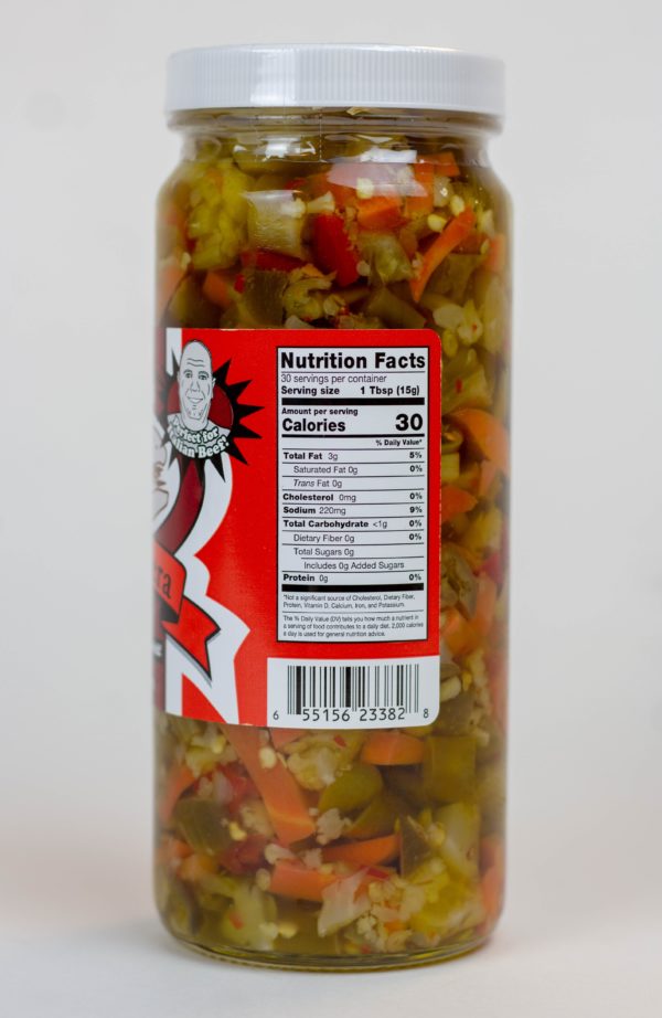 Louie's Hot Giardiniera - 3 pack (16oz Jars) - Image 4