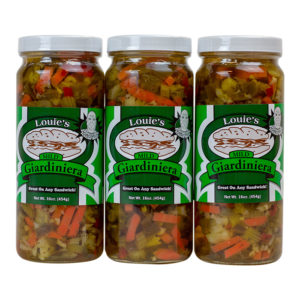 Louie's Mild Giardiniera - 3 pack (16oz Jars)