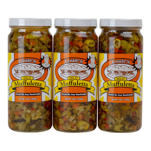 Louie's Mild Muffuletta - 3 pack (16oz Jars)