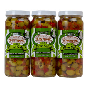 Louie's Mild Olive Salad - 3 pack (16oz Jars)