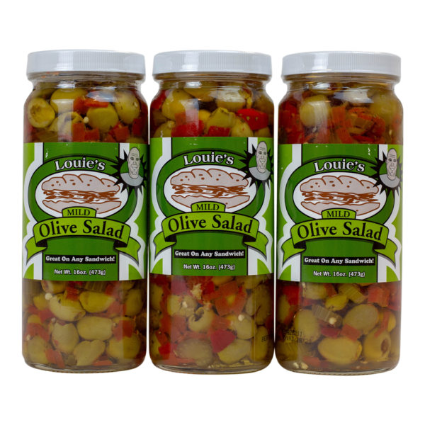 Louie's Mild Olive Salad - 3 pack (16oz Jars)